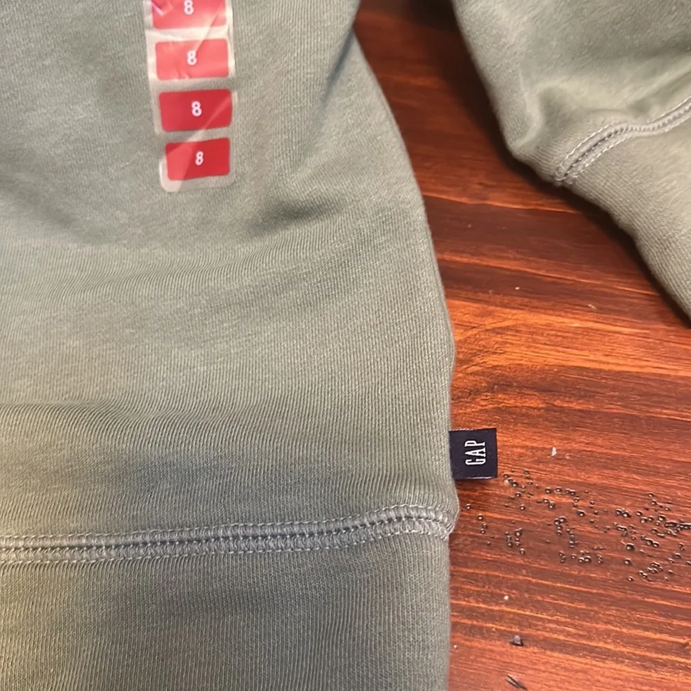 Gap Boy's Terry Lined Graphic Print Crewneck Pullover Sweatshirt